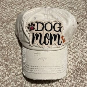 Distressed baseball cap. Cream in color. NWT